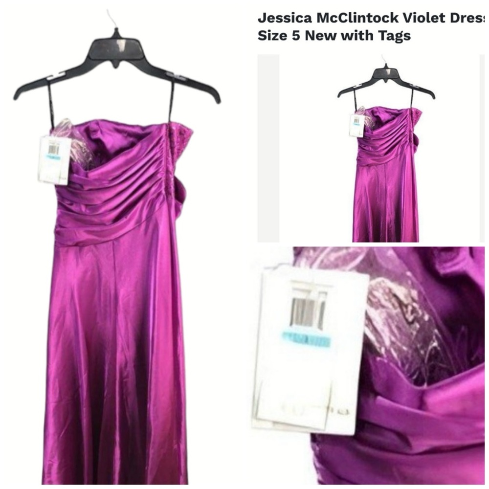 Jessica McClintock Fuchsia Prom Gown NWT